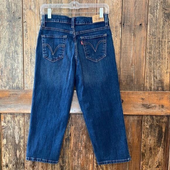 Levi’s 512 Sz 4 Blue Denim Perfectly Slimming Cotton Spandex Western Jeans - Picture 3 of 9